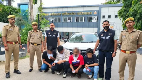 गाजियाबाद में डेटिंग ऐप से ठगी करने वाला गैंग पकड़ा गया, चार गिरफ्तार