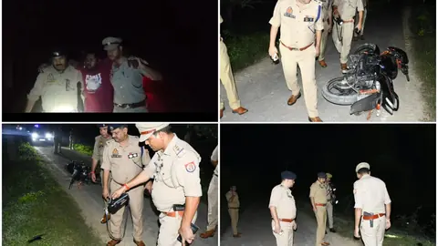 थाना रुपईडीहा क्षेत्र में शातिर अपराधियों से हुई रूपईडीहा पुलिस की मुठभेड़।
