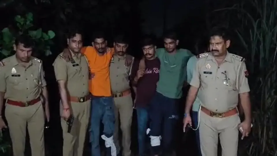 मुजफ्फरनगर में पुलिस मुठभेड़ में दो गौकश भाई घायल