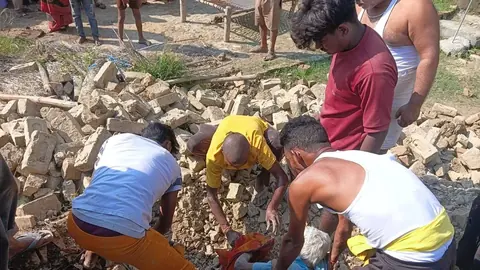 Elderly Woman Dies As Rain-Soaked Kutcha House Wall Collapses In Amethi