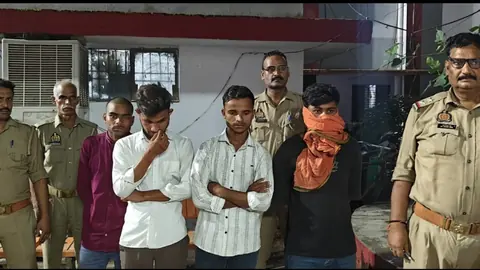 मिर्जापुर में छेड़खानी करने वाले चार युवकों को पुलिस ने गिरफ्तार किया