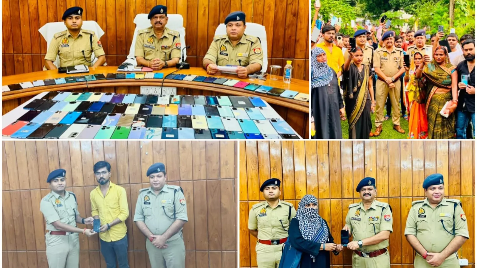 बहराइच पुलिस ने 107 खोए मोबाइल फोन मालिकों को लौटाए