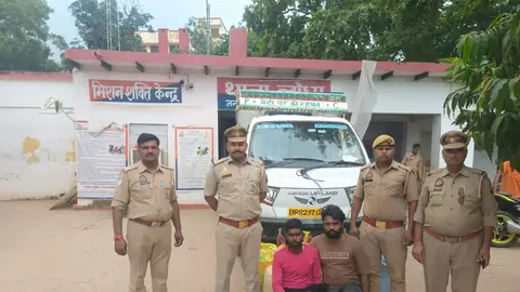 लोधा पुलिस ने चोरी के गेहूं के साथ दो आरोपियों को गिरफ्तार किया