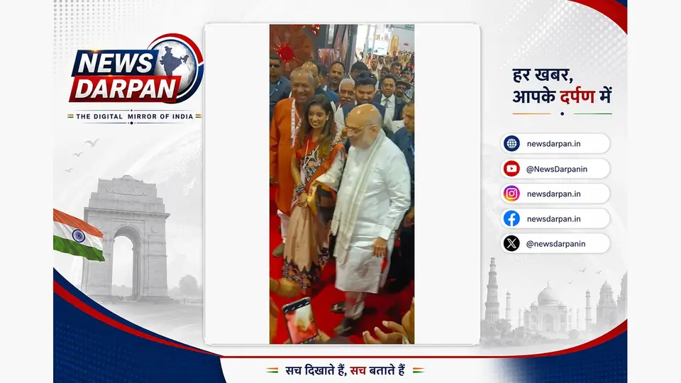 यूपी ट्रेड शो में अमित शाह से मिलीं उद्यमी डॉ. खुशबू सिंह