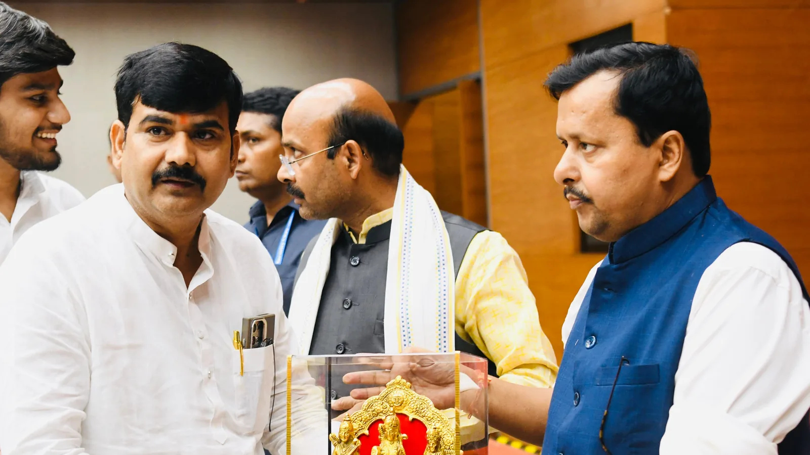 चौबेपुर ब्लॉक प्रमुख राजेश शुक्ला ने नितिन नबीन से दिल्ली में की मुलाकात