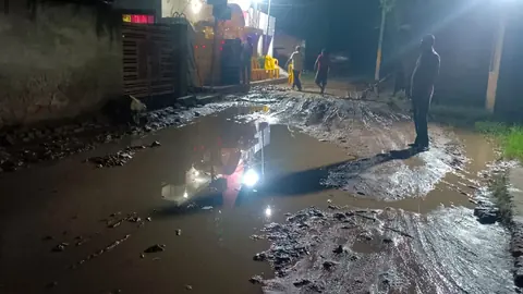 Waterlogging mars Krishna Janmashtami celebrations at Shravasti temple, sparks PWD protest