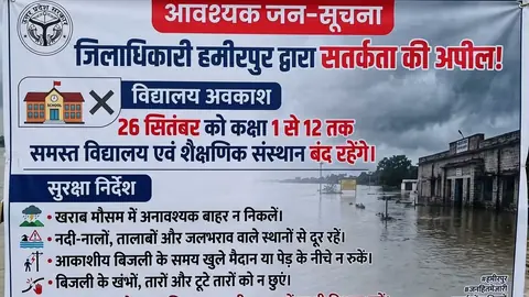 Hamirpur Schools Up To Class 12 Closed Saturday Amid Rain