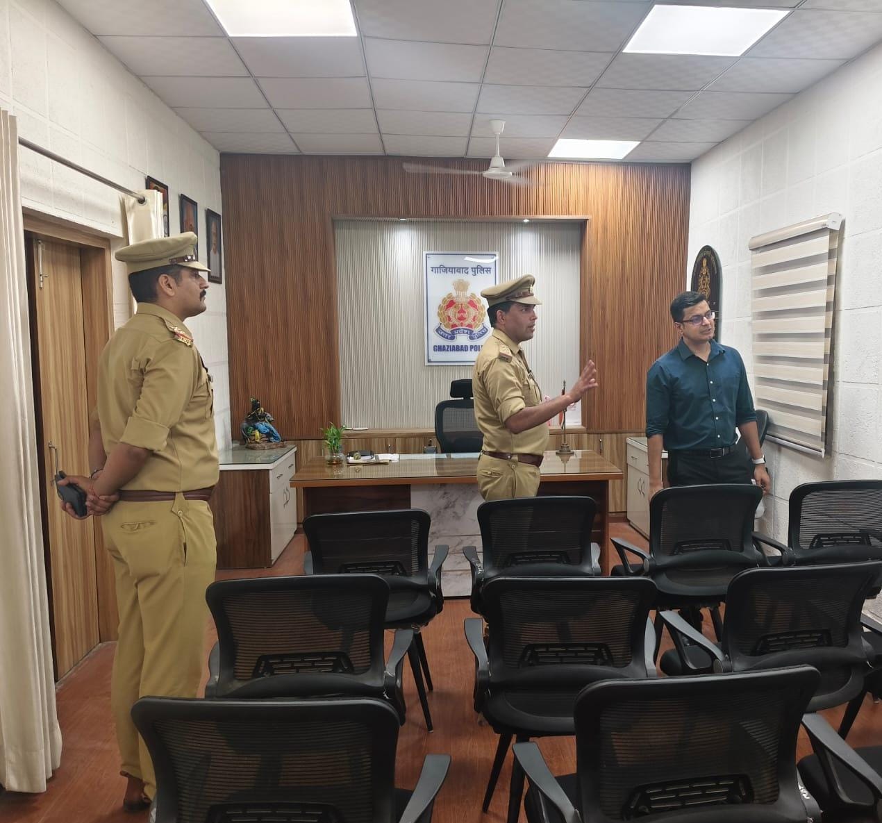 New Trans Hindon DCP Rijul Conducts Surprise Checks At Police Stations