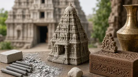चेन्नई के खुद सीखे कलाकार पेंसिल लीड पर बना रहे मंदिरों की मूर्तियां