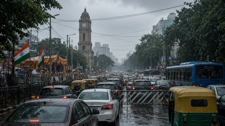 इंडिया-वेस्टइंडीज मैच बारिश से रद्द, बेंगलुरु में आधी रात तक जाम