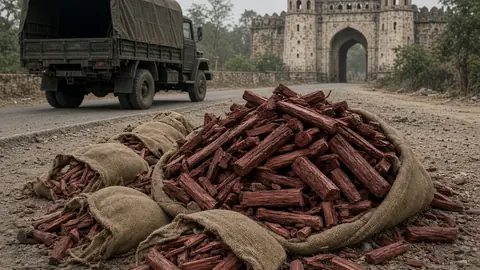 450 kg of Red Sanders Seized in Vellore, Six Persons Arrested
