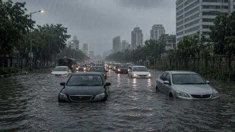Heavy Rain Waterlogs Bengaluru, Snarls Traffic; Ride-Hailing Fares Surge