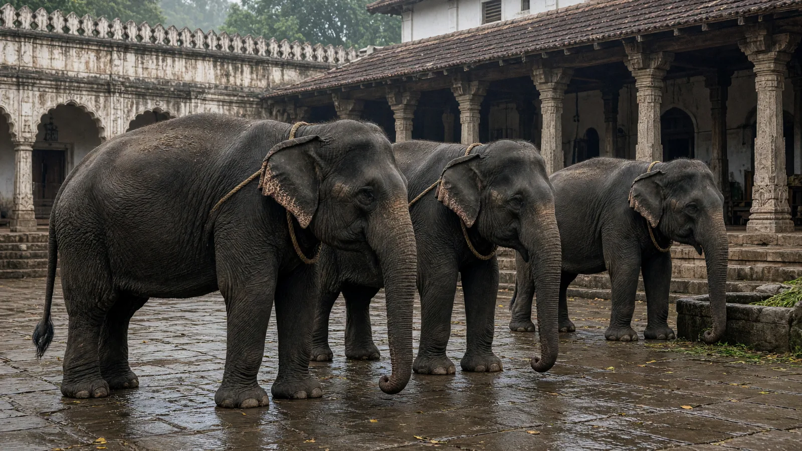 Three Elephants Reach Shivamogga for October 21 Jamboo Savari