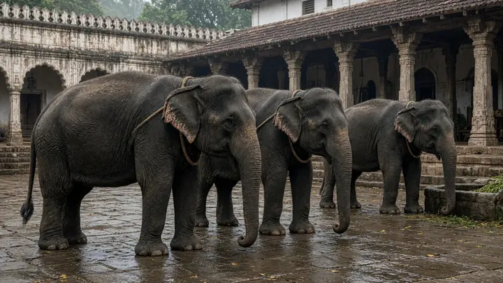 Three Elephants Reach Shivamogga for October 21 Jamboo Savari