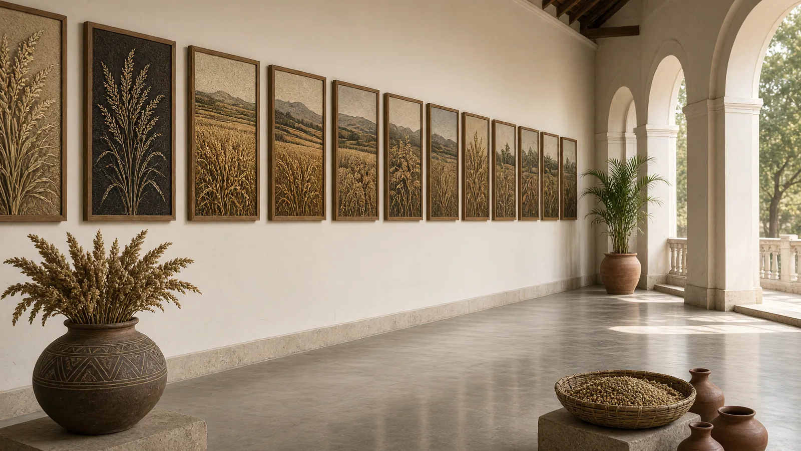 Millet art exhibition marks World Food Day
