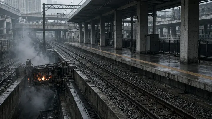 Hong Kong MTR Services Resume After Lam Tin Track Fire Strands Commuters