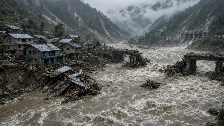 Nepal Floods Sweep Away Homes, Bridges; 95 Rescued, Five Missing