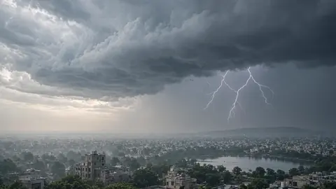 Thunderstorm forecast in 13 Telangana districts on October 5