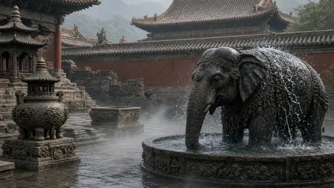 Sacred splashes: ancient Chinese ritual of ‘elephant washing’ for good fortune