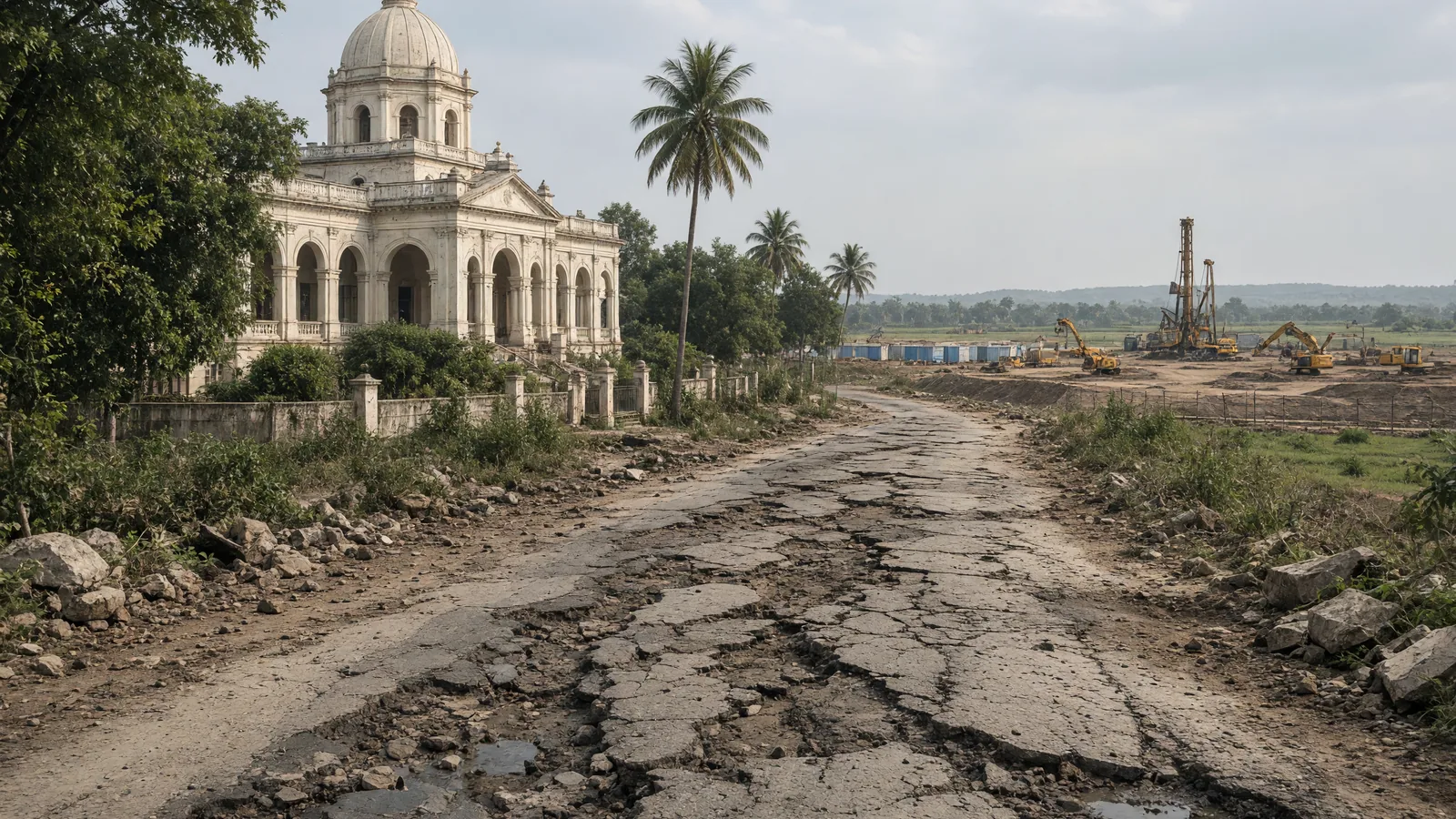 Vizianagaram Collector Orders GMR to Repair Roads Damaged by Airport Work
