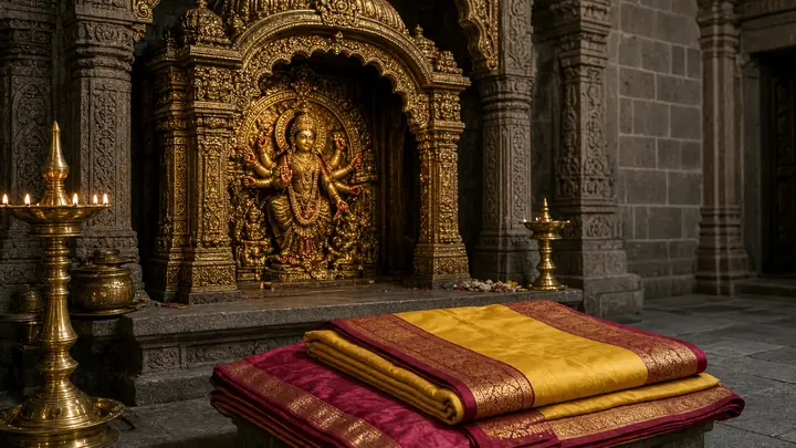मुख्यमंत्री नायडू ने मूला नक्षत्रम पर देवी कनक दुर्गा को रेशमी वस्त्र चढ़ाए