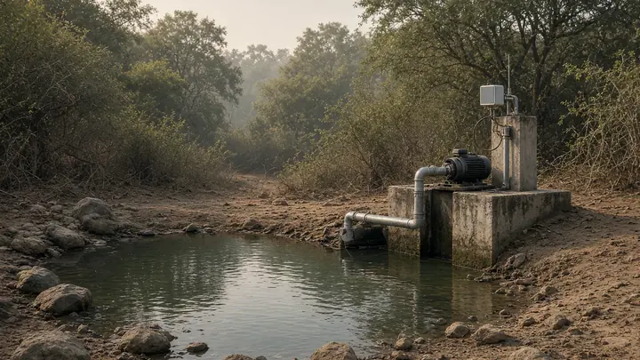 Tadoba Tiger Reserve Tests Sensor System to Prevent Waterhole Overflow