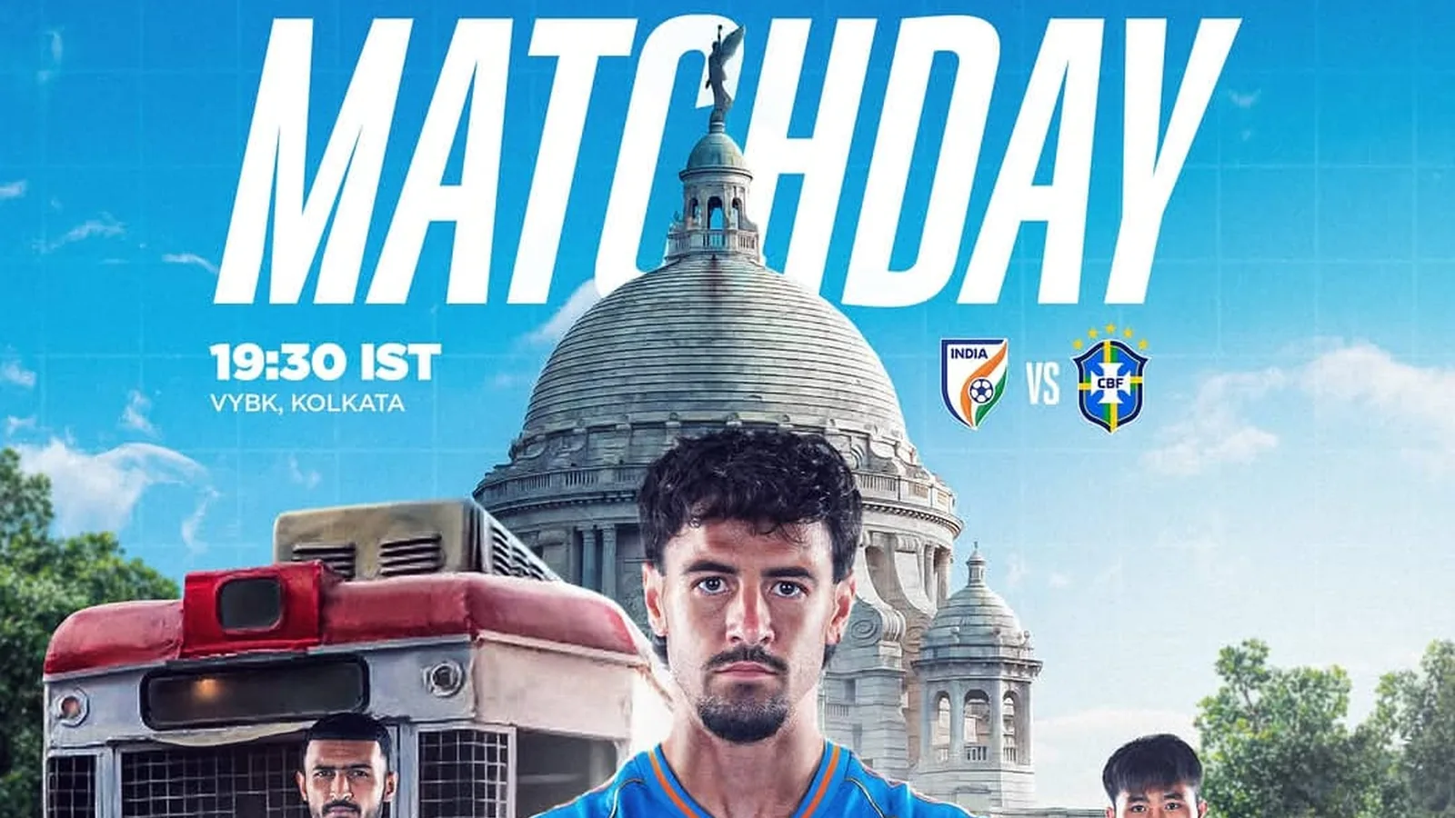 India Set to Face Five-Time World Champions Brazil in Historic Football Match