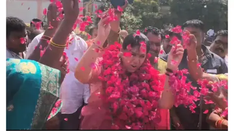 Former IAS Officer Divya Mittal Gets Grand Welcome From Vindhyachal Residents
