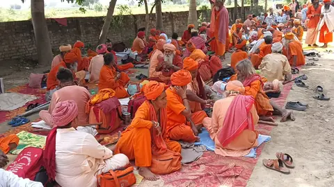 Around 700 Saints Attend Sant Samagam, Bhandara At Hasimpur Gaushala