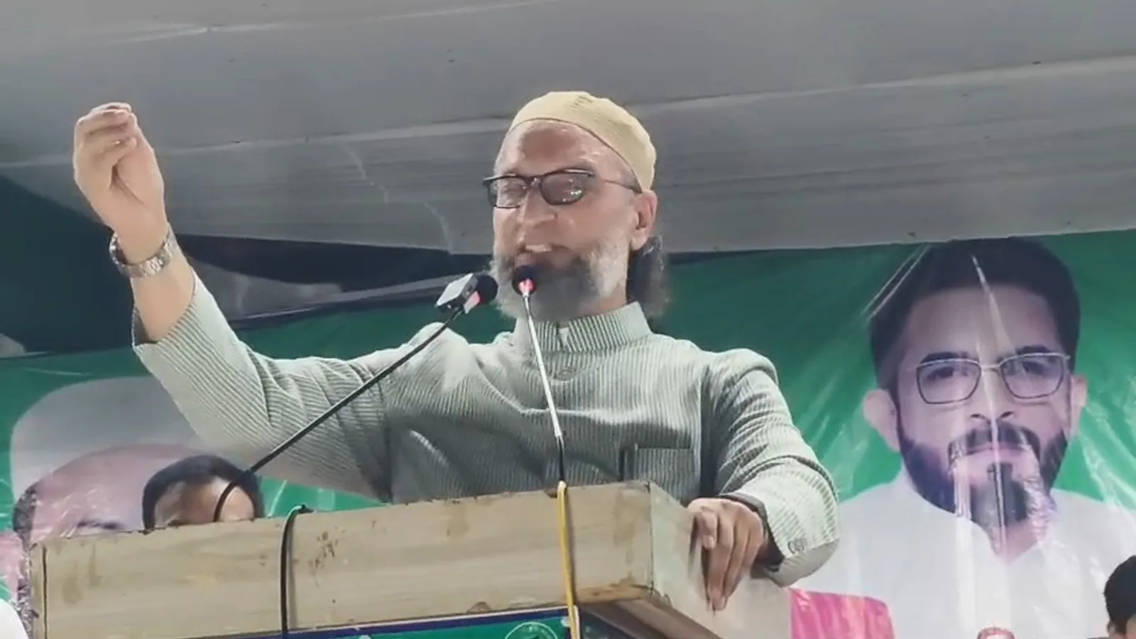Asaduddin Owaisi Addresses AIMIM Meeting In UP’s Shravasti, No Candidate Named