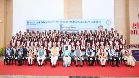 President Murmu Attends AIIMS Bilaspur Convocation, Says Medicine Must Serve Humanity