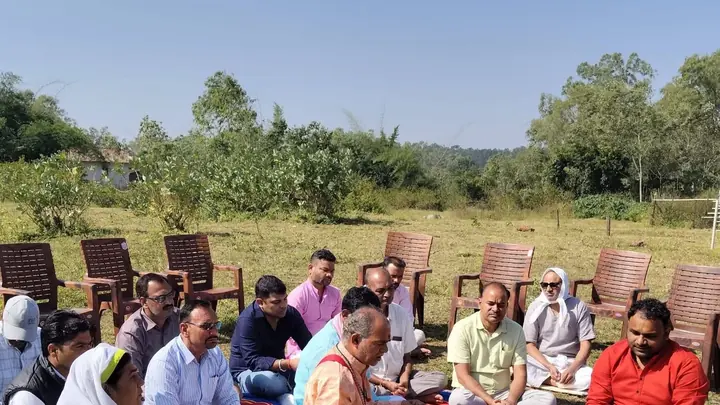 Bhoomi Pujan Held for New Gaushala at Amarkantak Nyas Premises