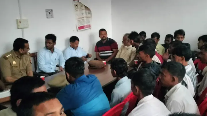 Shravasti Police Hold Peace Meeting Ahead of Durga Puja Festival