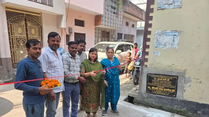 Chandausi Civic Body Launches Road, Drain Works In Ganesh Colony