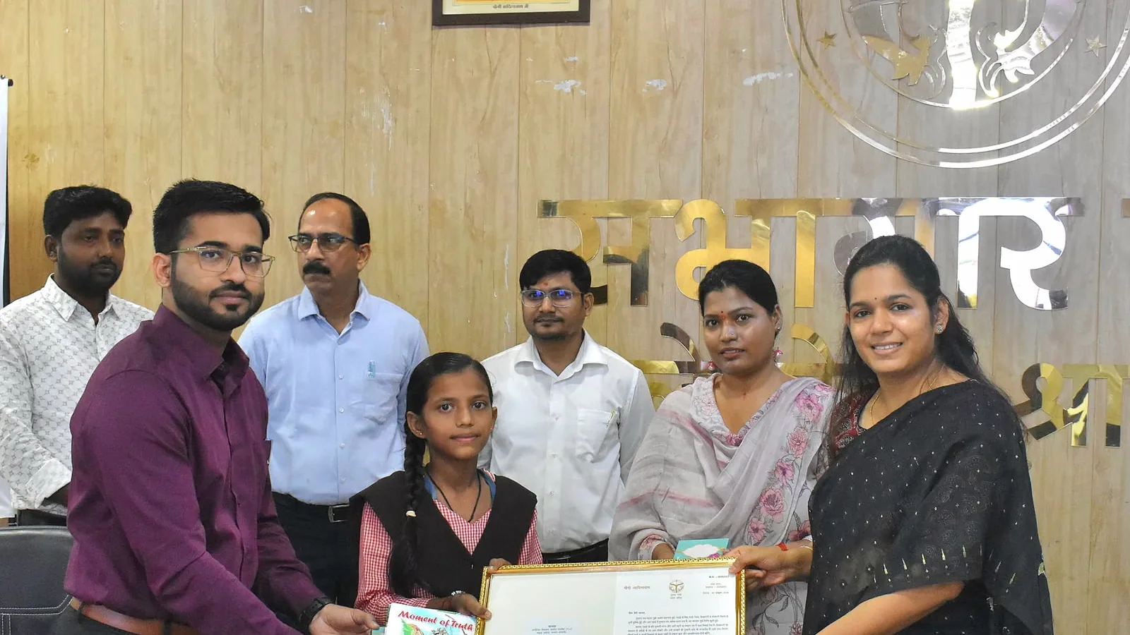 Shravasti’s 18 meritorious girls honoured with CM certificates after study-table thank-you letters