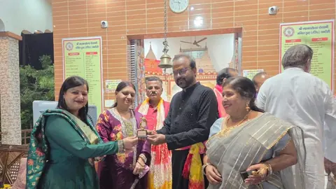 चंदौसी में पुरस्कार वितरण के साथ शारदीय नवरात्र महोत्सव का समापन