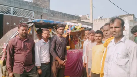 चन्दौसी के बुद्धनगर खंडवा में निकली भगवान राम की भव्य शोभायात्रा