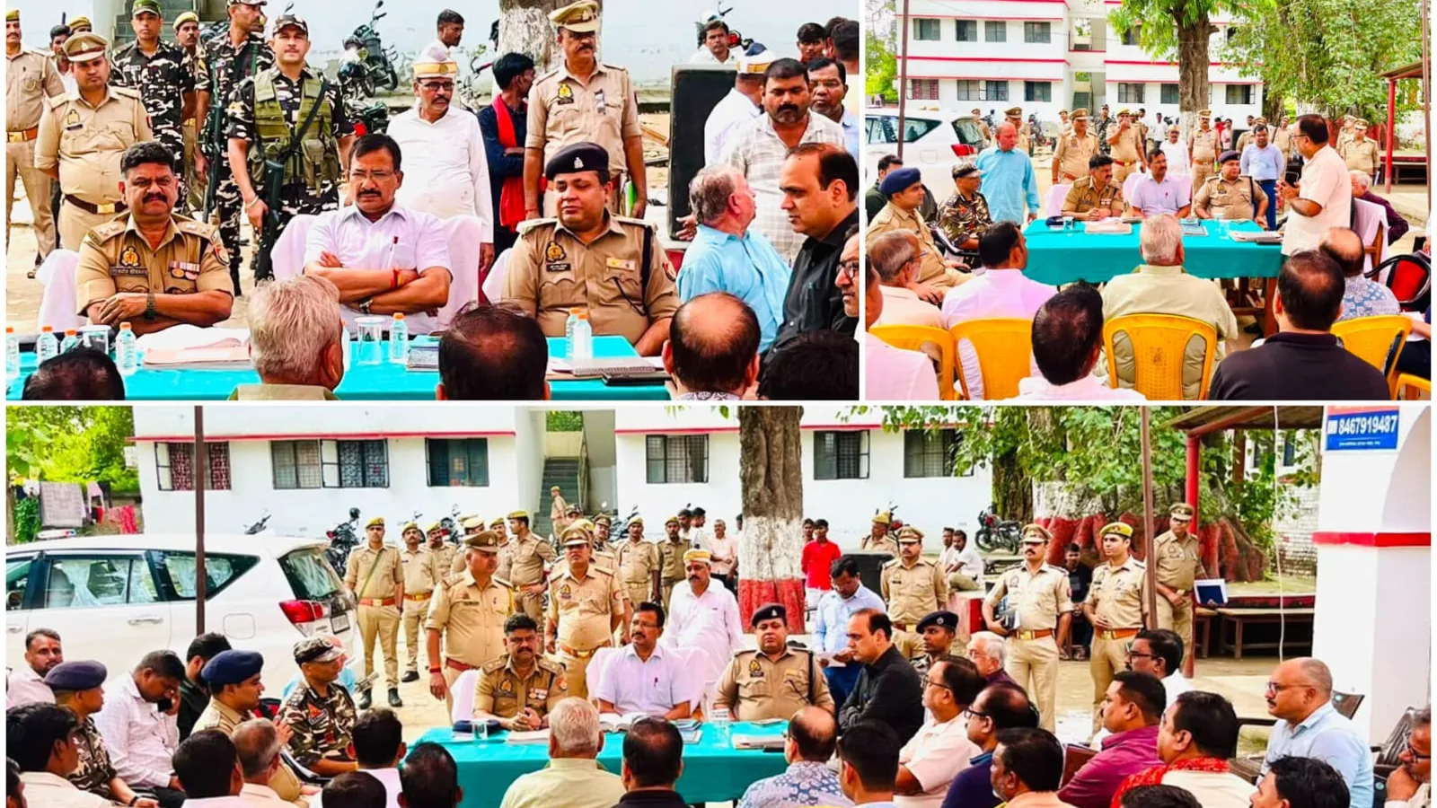 आगामी त्योहारों से पहले रुपईडीहा में डीएम-एसपी ने की पीस कमेटी बैठक
