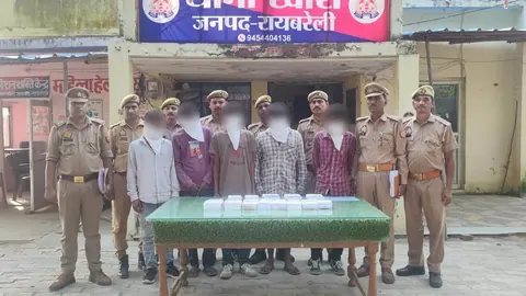 रायबरेली में घर से चोरी के आरोप में पांच चोर गिरफ्तार