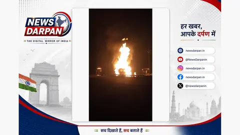 Diesel Tanker, Potato Truck Catch Fire After Head-On Collision In Morena