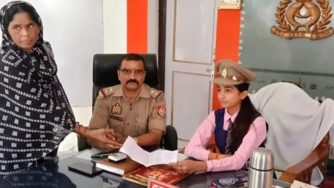 Class 6 Student Srishti Singh Becomes Bahraich Police Station In-Charge For A Day