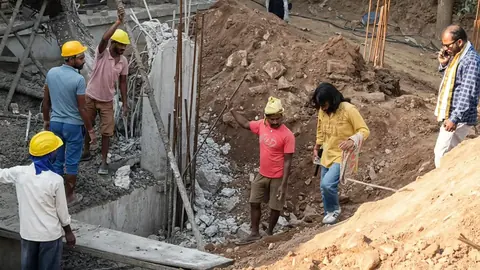 Under-Construction School Roof Collapses in Gwalior, Four Workers Injured