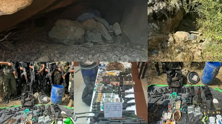 AK-47, Grenades, IEDs Among Arms Cache Recovered In Sopore Forest