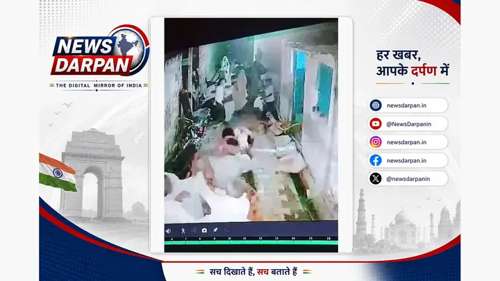 CCTV footage showing an alleged assault in a residential lane in Jatoi village, Hathras