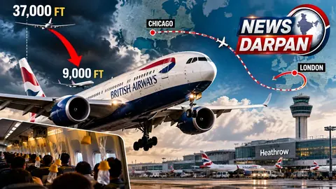 British Airways Flight BA295 में आसमान में मचा हड़कंप, 28,000 फीट नीचे आया विमान; इमरजेंसी कोड के बाद London लौटा