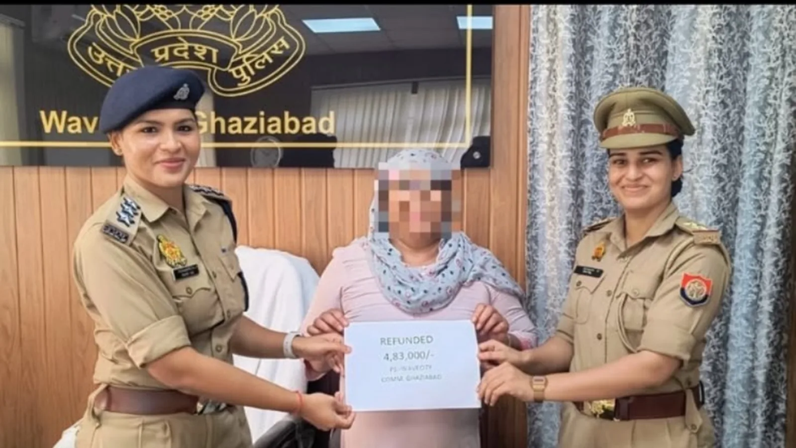 Wave City police cyber cell returns Rs 4.83 lakh to a cyber fraud victim in Ghaziabad