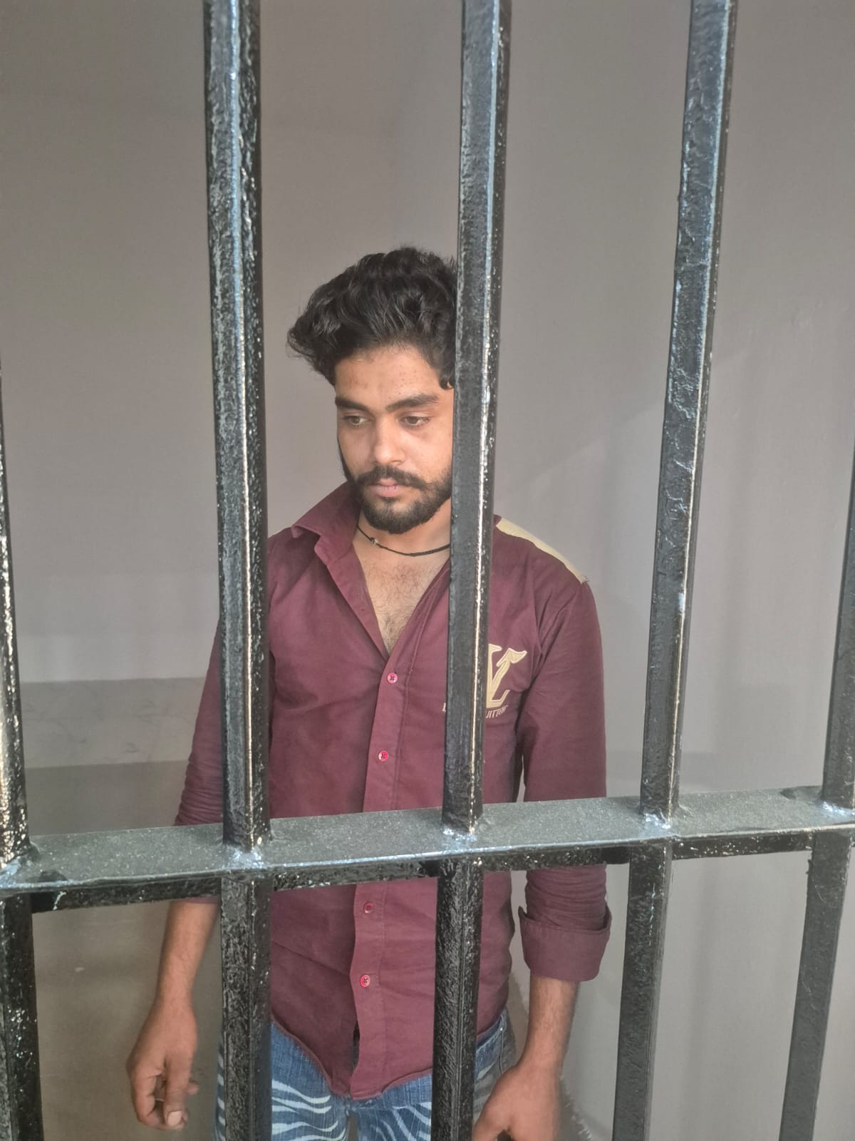 Photograph supplied by the reporter as showing the accused