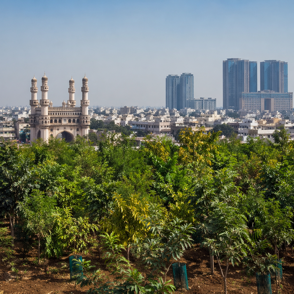 Hyderabad Haritha Haram 2026: 10 Lakh Saplings, Miyawaki Forests at IT Corridors