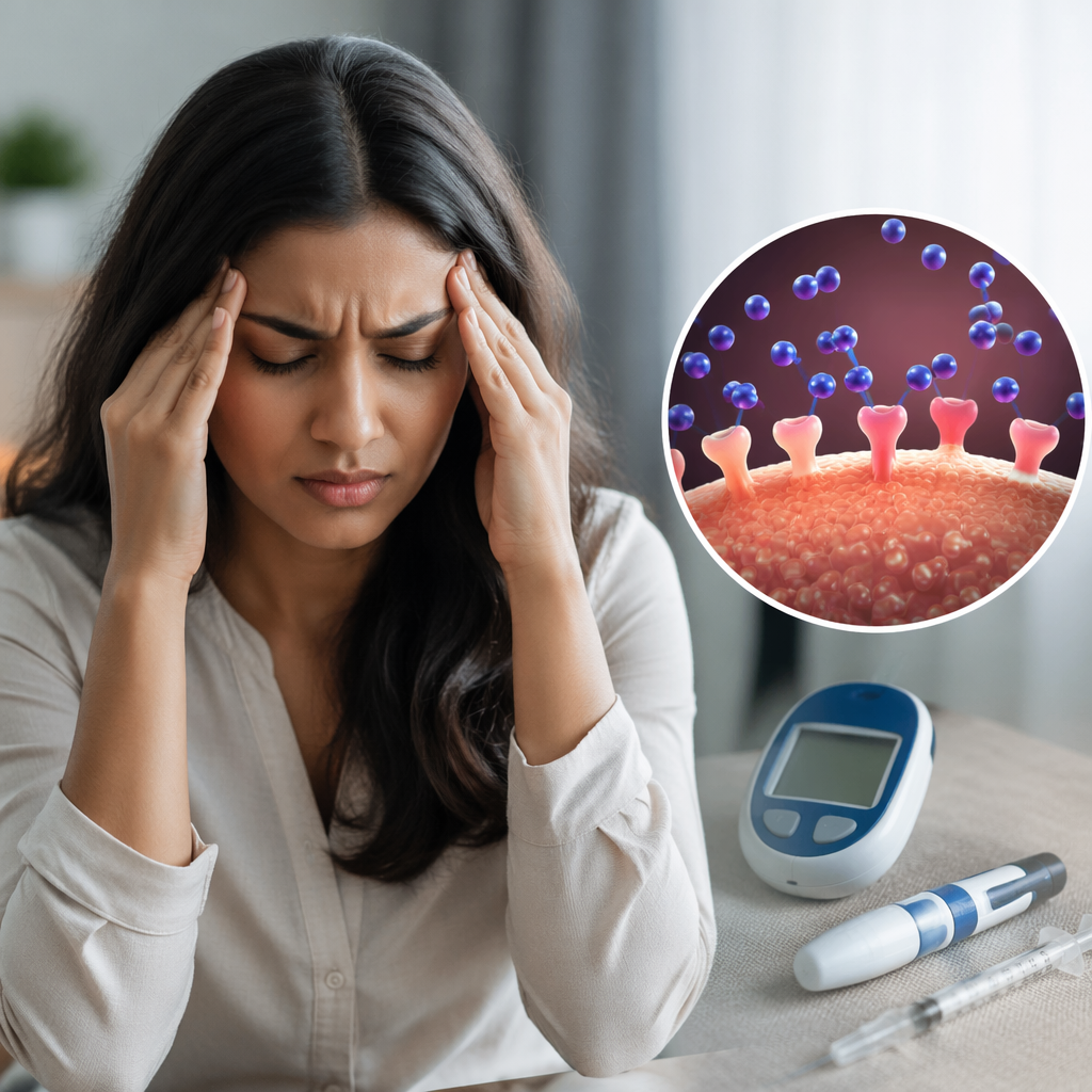 Insulin Resistance Linked to Migraines and Other Health Risks
