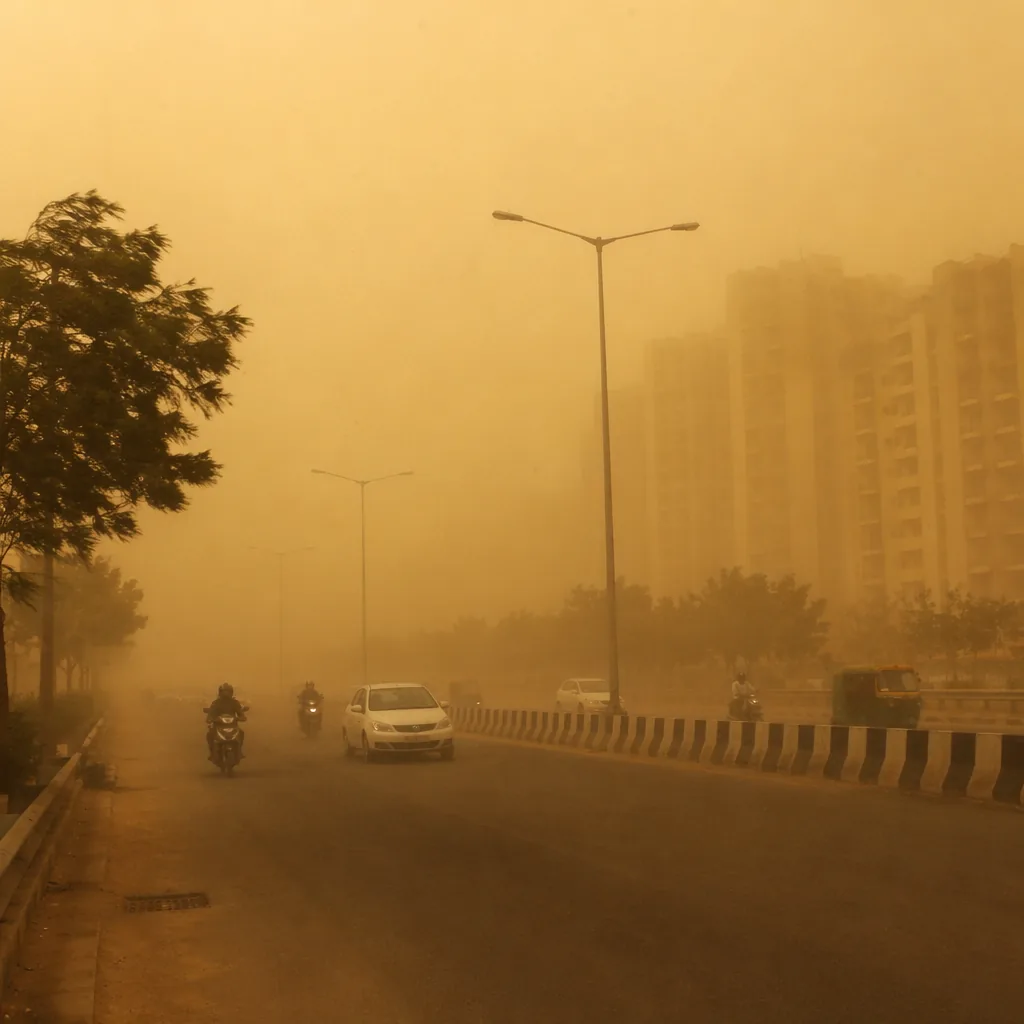 Ghaziabad Weather Today 10 June 2026: 36°C, Severe sandstorm | AQI 182 (Unhealthy)